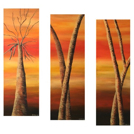 Triptyque - Arbres de la savane 1&2&3