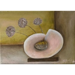Vase rose opaque